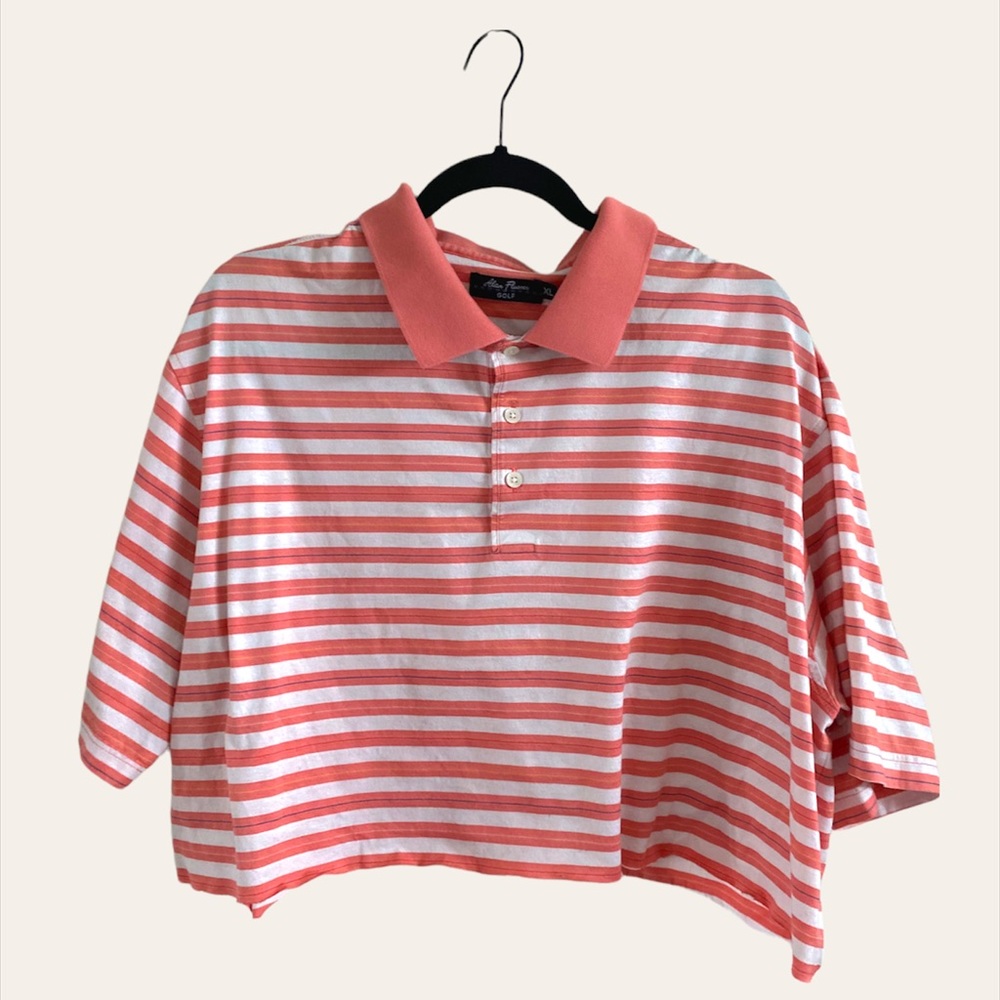 Vintage Alan Flusser Golf Cropped Polo Shirt